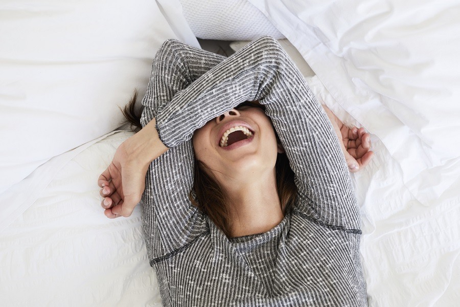 Woman laughing