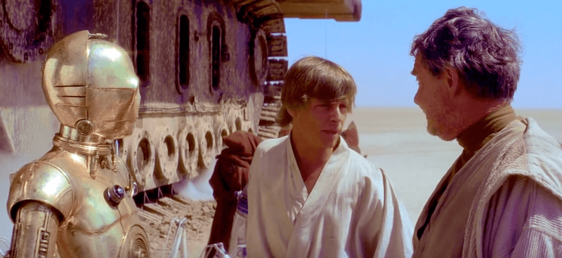 Luke Skywalker as an angsty teenager. 