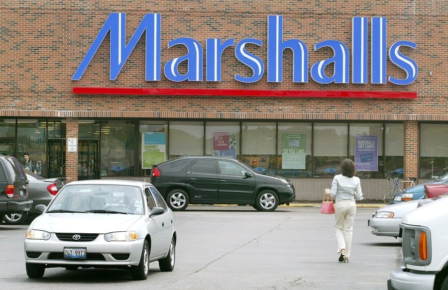 The front facade of a Marshalls store
