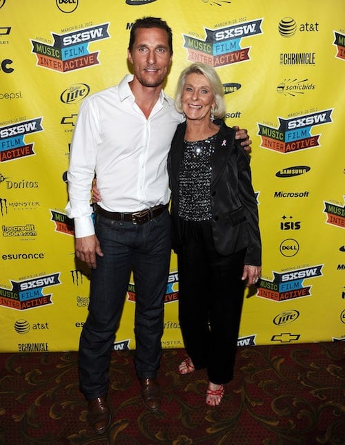 Matthew McConaughey and his mother Matthew McConaughey and his mother