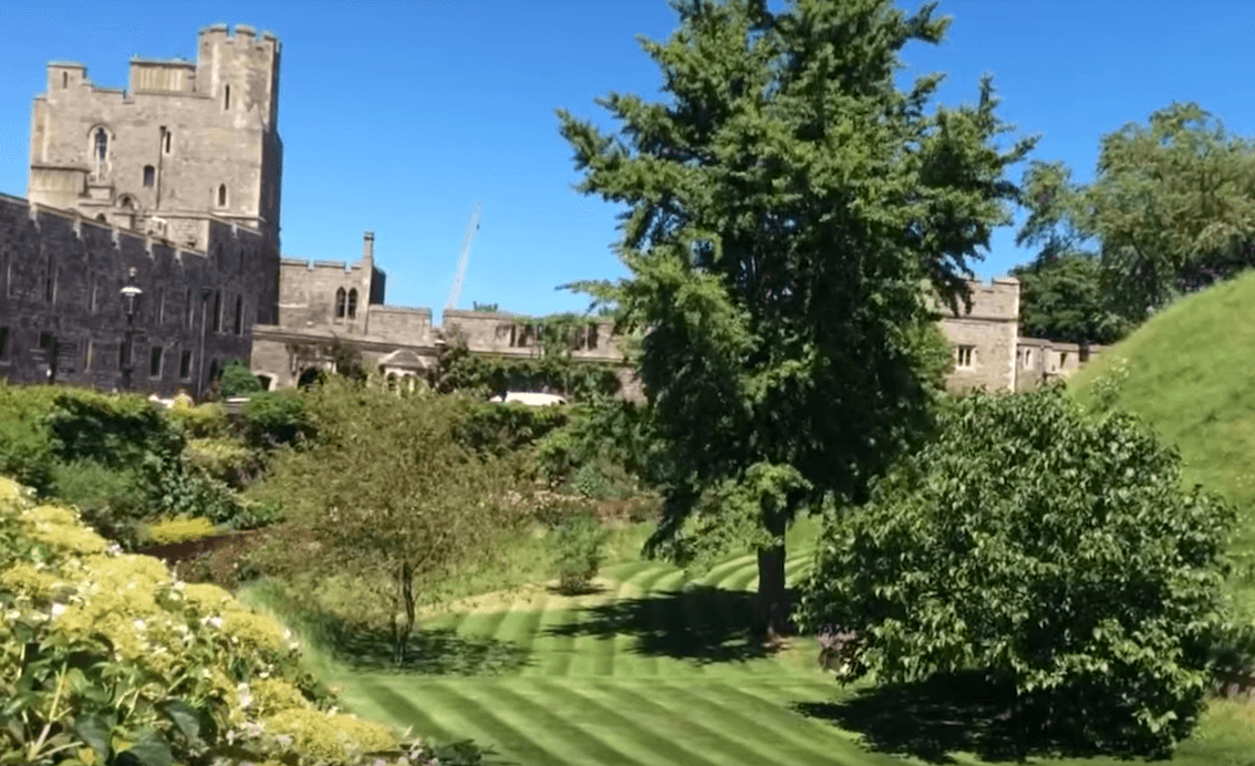 Moat gardens Windsor Castle