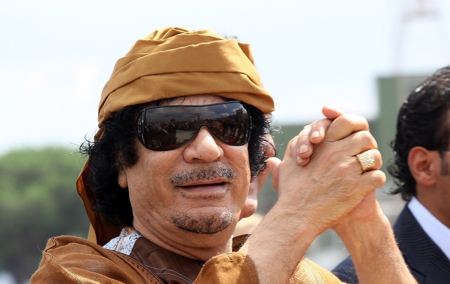 Libyan leader Muammar Gaddafi Libyan leader Muammar Gaddafi