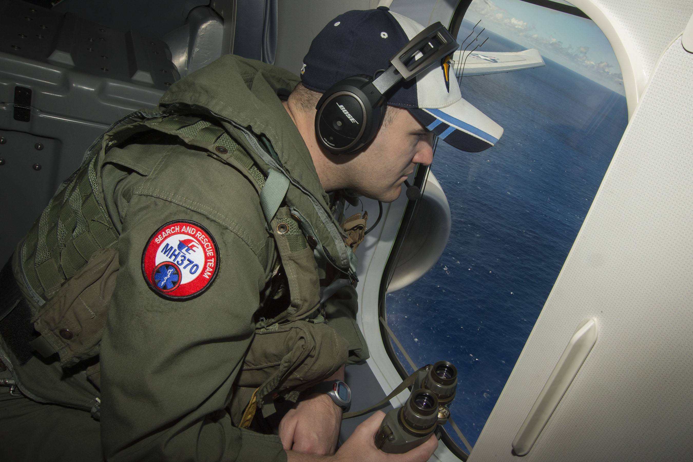 U.S. Navy Assists In The Search For Malaysia Airlines flight MH370
