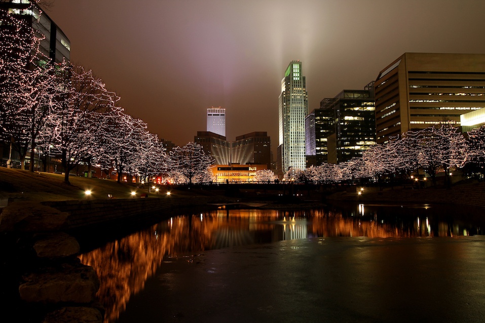 The Gene Leahy Mall in Omaha Nebraska