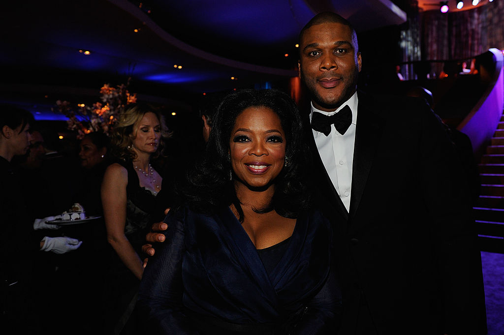 Oprah Winfrey and Tyler Perry TV personality Oprah Winfrey and executive producer Tyler Perry