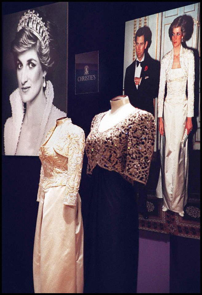 Dresses from the collection of Diana the Princess of Wales