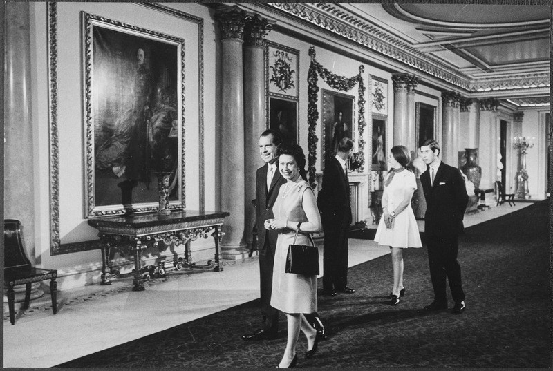 Queen Elizabeth and Richard Nixon