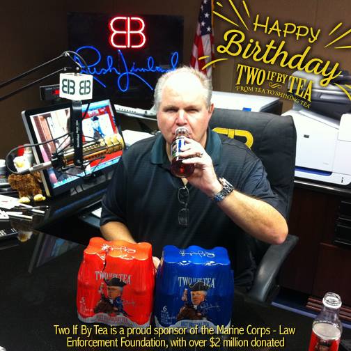 Rush Limbaugh Two if by tea