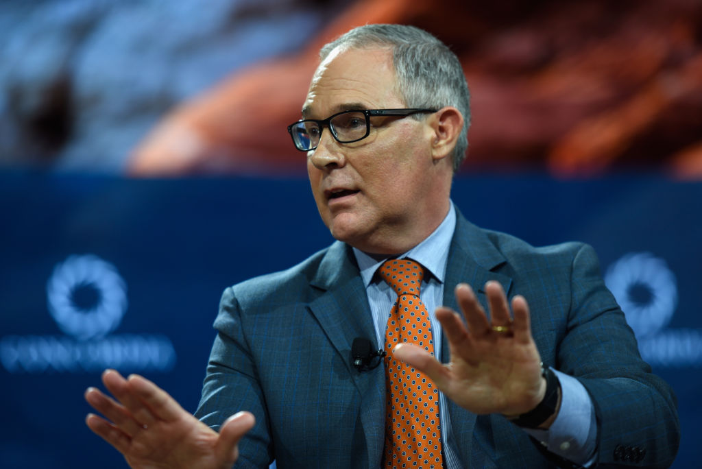 Scott Pruitt speaking at the Concordia Summit