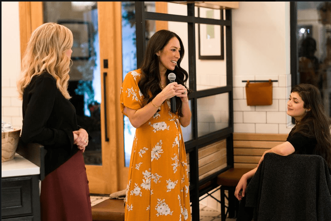 Joanna Gaines in dress