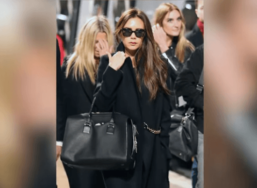 Victoria Beckham in all black. Victoria Beckham in all black.