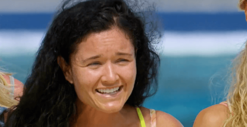 Stephanie Johnson on the island. Stephanie Johnson on the island.