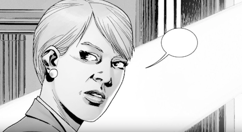 Pamela in 'The Walking Dead' comic. Pamela in 'The Walking Dead' comic.