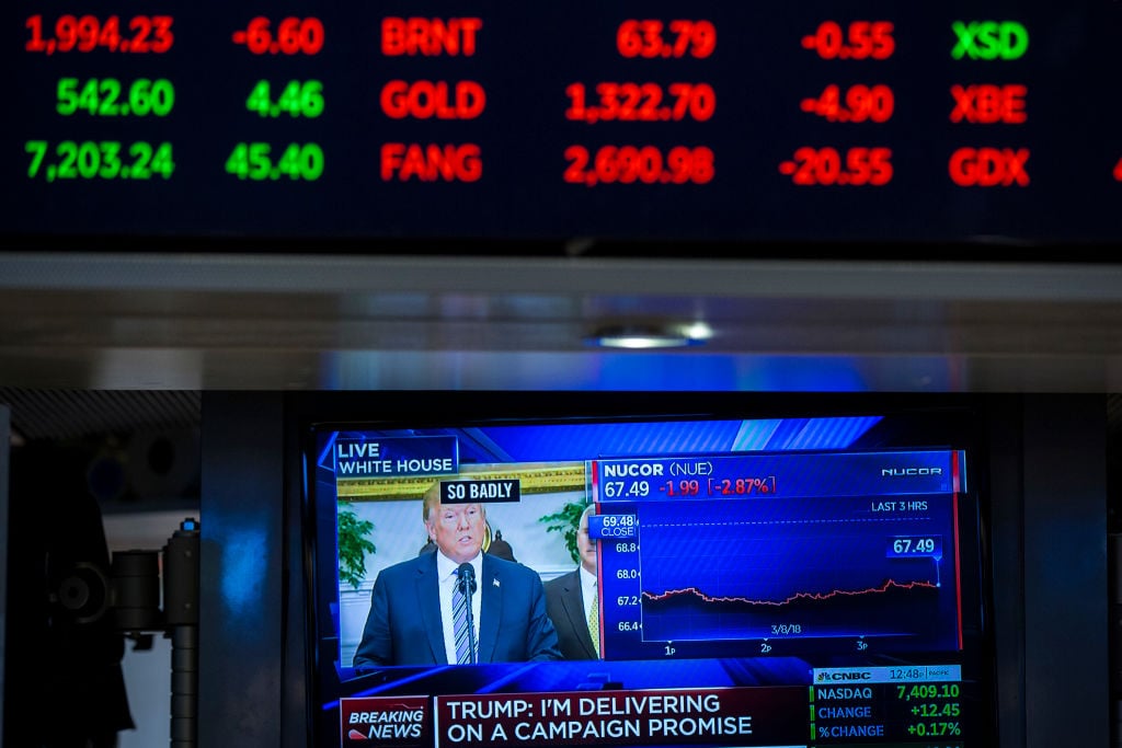 U.S. Markets React To Trump's Announcement On Steel And Aluminum Tariffs U.S. Markets React To Trump's Announcement On Steel And Aluminum Tariffs