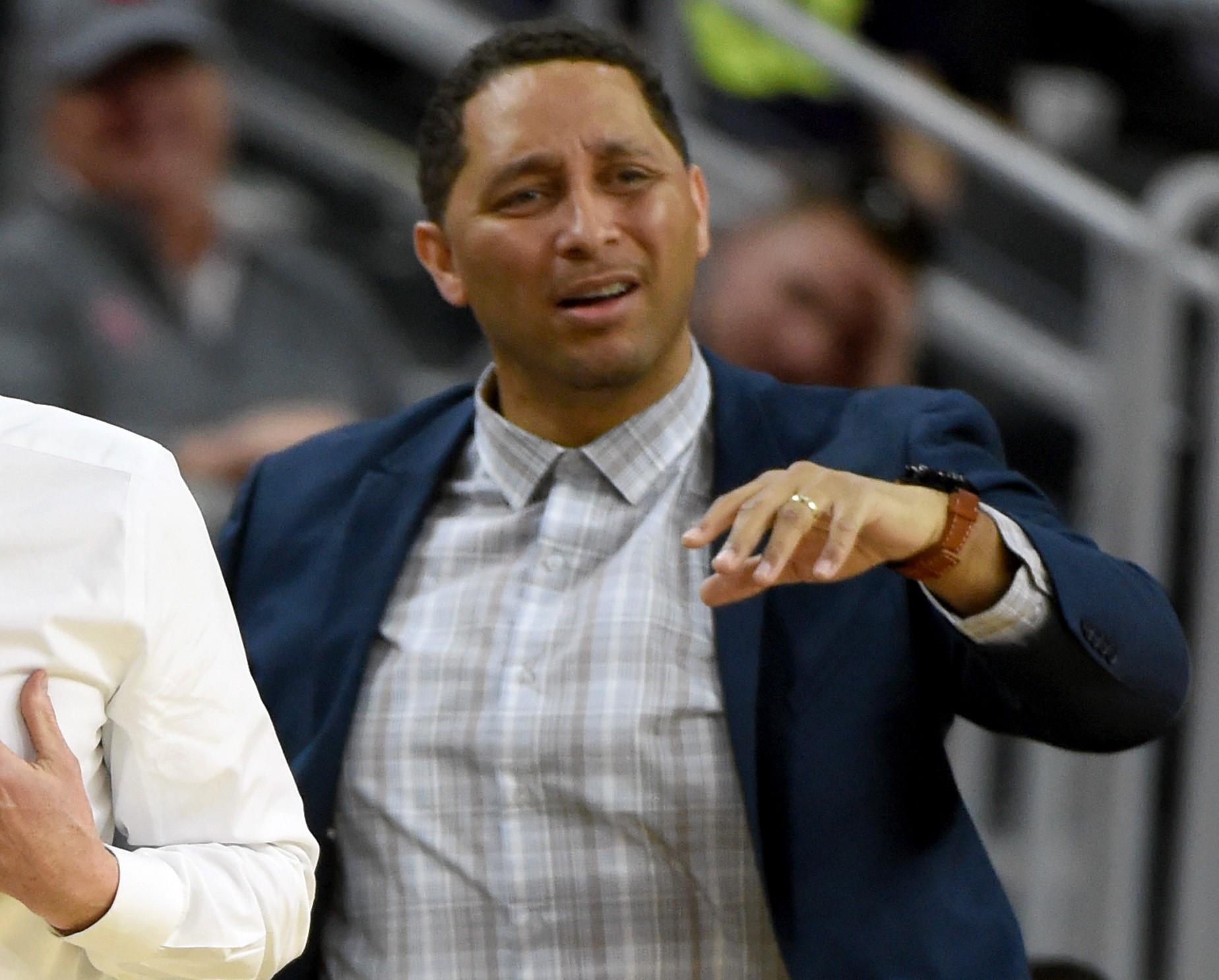 associate head coach Tony Bland of the USC Trojans
