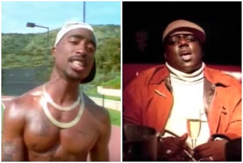 Tupac and Biggie collage. Tupac and Biggie collage.