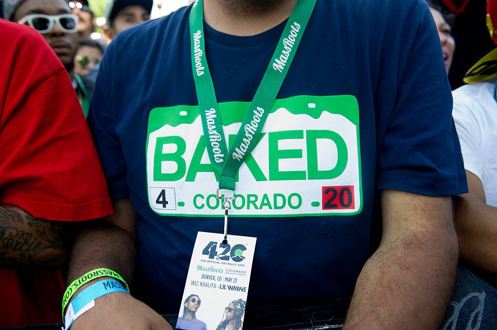 People attend the Denver 420 Rally, the world's largest celebration of both the legalization of cannabis and cannabis culture