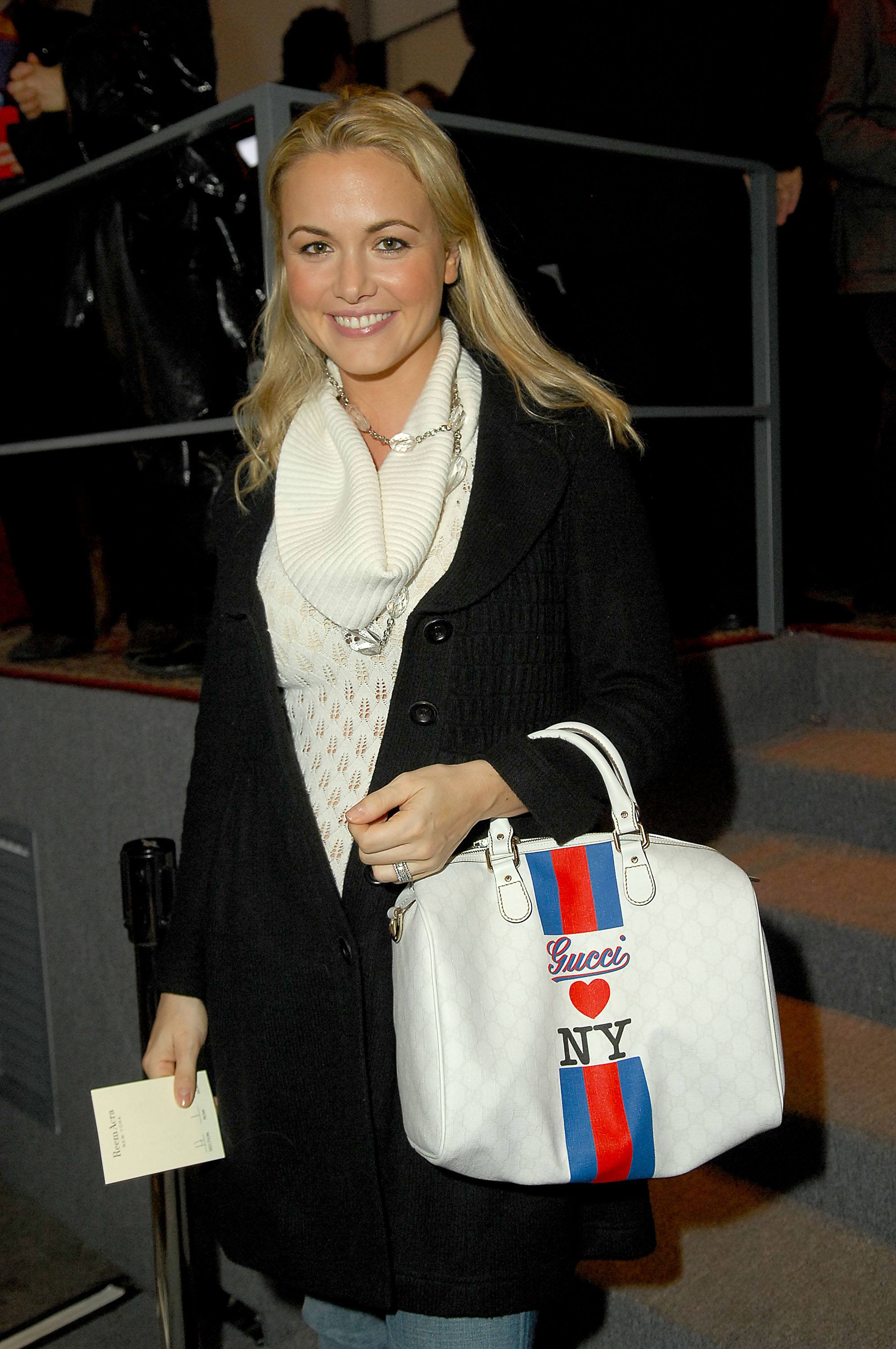 Vanessa Trump poses at the Imperia Vodka booth during Mercedes-Benz Fashion Week Fall 2008