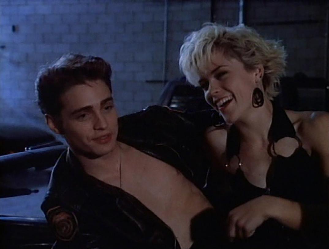 Jason Priestley and Christine Elise on Beverly Hills, 90210 Jason Priestley and Christine Elise on Beverly Hills, 90210