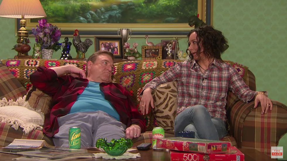 Goodman and Gilbert reunited on The Talk