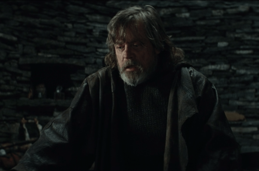 Luke in the deleted scenes of Star Wars: The Last Jedi