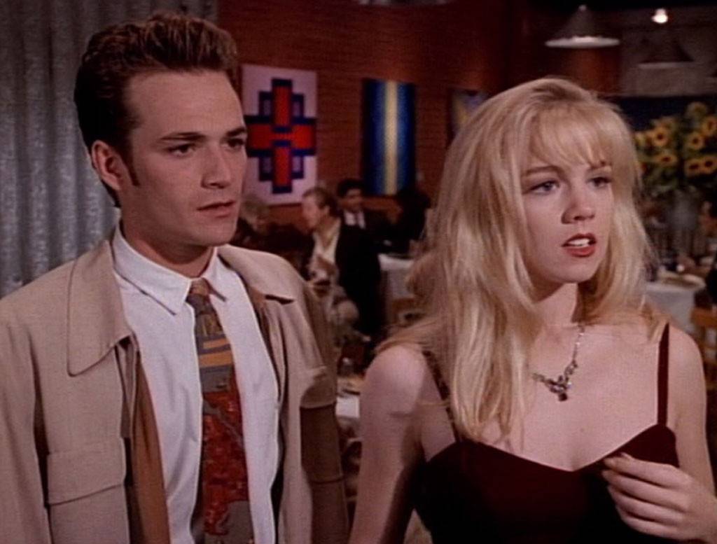 Luke Perry and Jennie Garth on Beverly Hills, 90210 Luke Perry and Jennie Garth on Beverly Hills, 90210