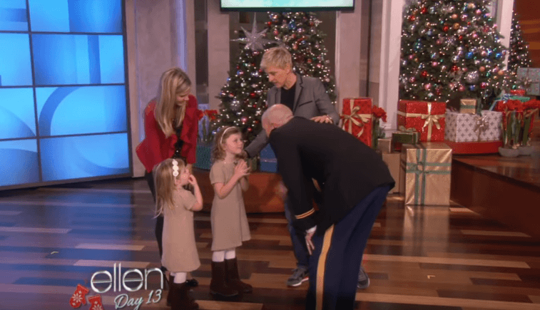 Ellen DeGeneres and a military family reunited
