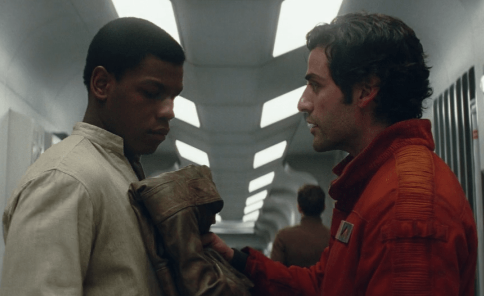 Finn and Poe in a deleted scene from The Last Jedi Finn and Poe in a deleted scene from The Last Jedi
