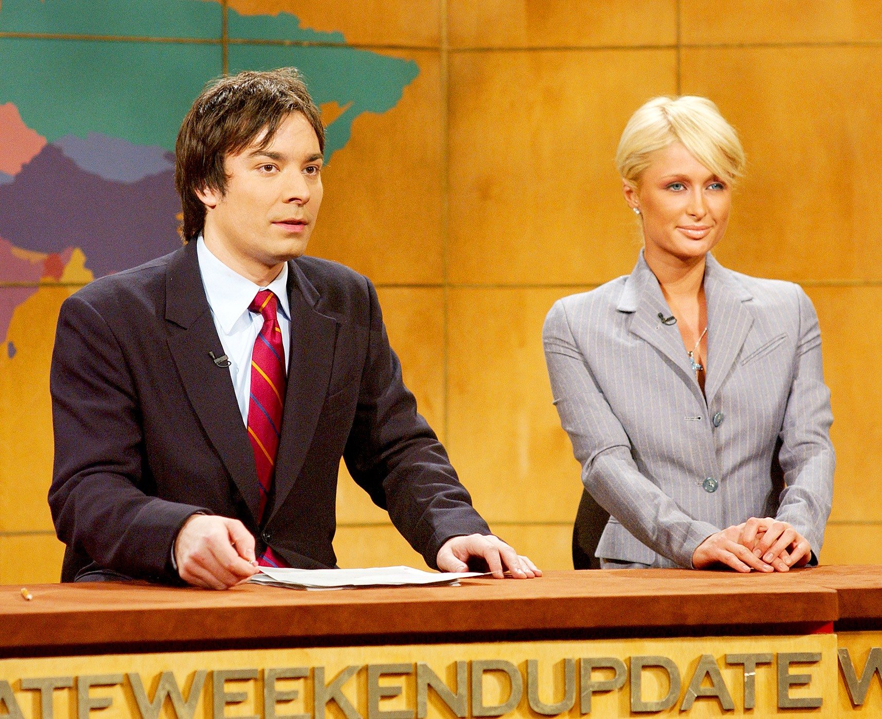 Jimmy Fallon and Paris Hilton on Saturday Night Live