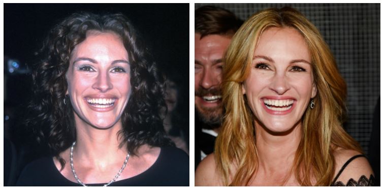 Julia Roberts then and now Julia Roberts then and now