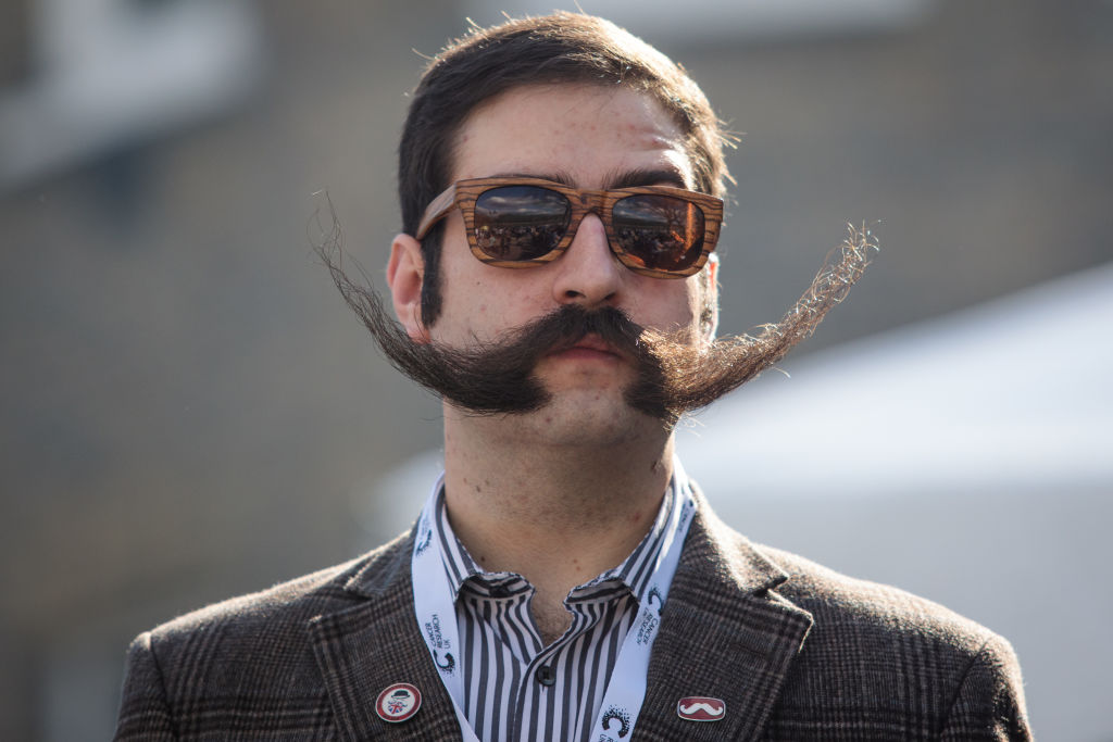 A man with a large moustache