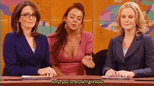 Tina Fey, Lindsay Lohan, and Amy Poehler on Saturday Night Live Tina Fey, Lindsay Lohan, and Amy Poehler on Saturday Night Live
