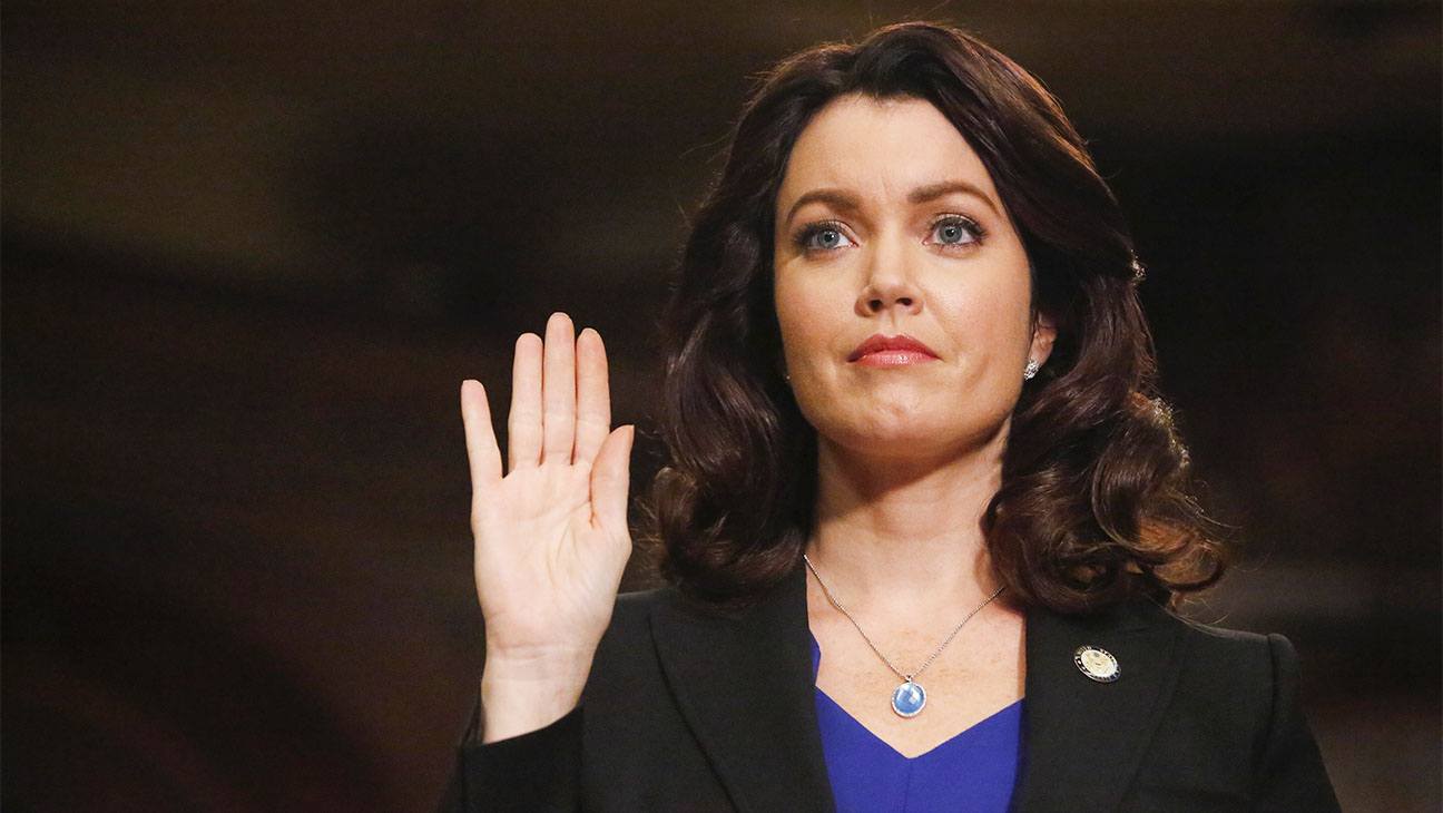 Bellamy Young as Mellie Grant on Scandal Bellamy Young as Mellie Grant on Scandal
