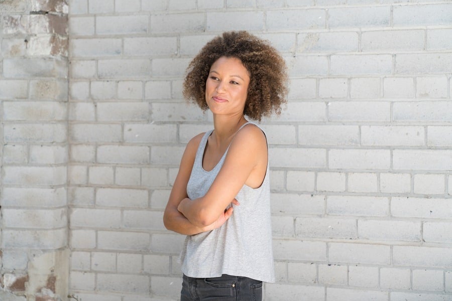 Woman Smirking