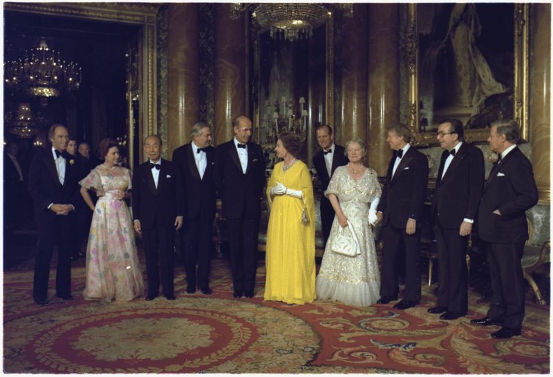 Queen Elizabeth meets Jimmy Carter