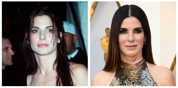 Sandra Bullock now and then Sandra Bullock now and then