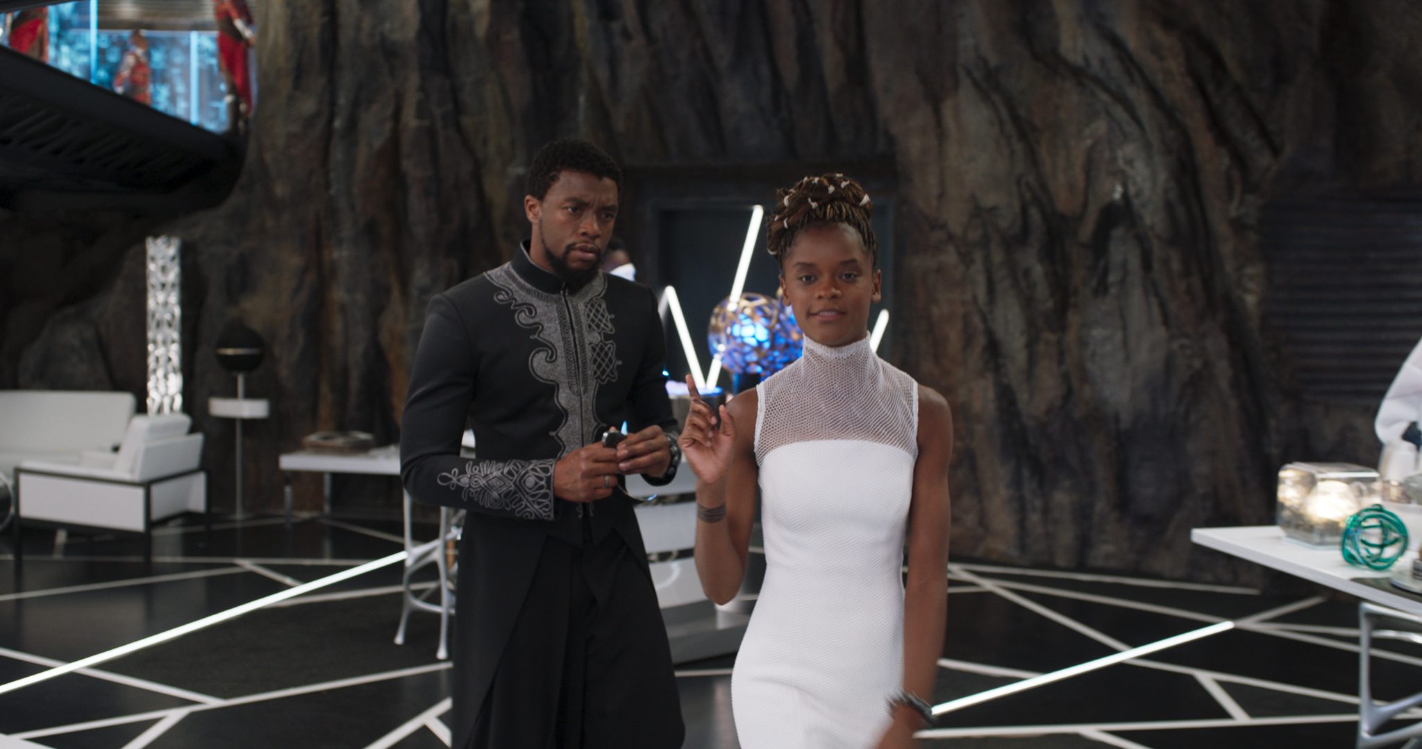 Shuri and T'Challa in Black Panther
