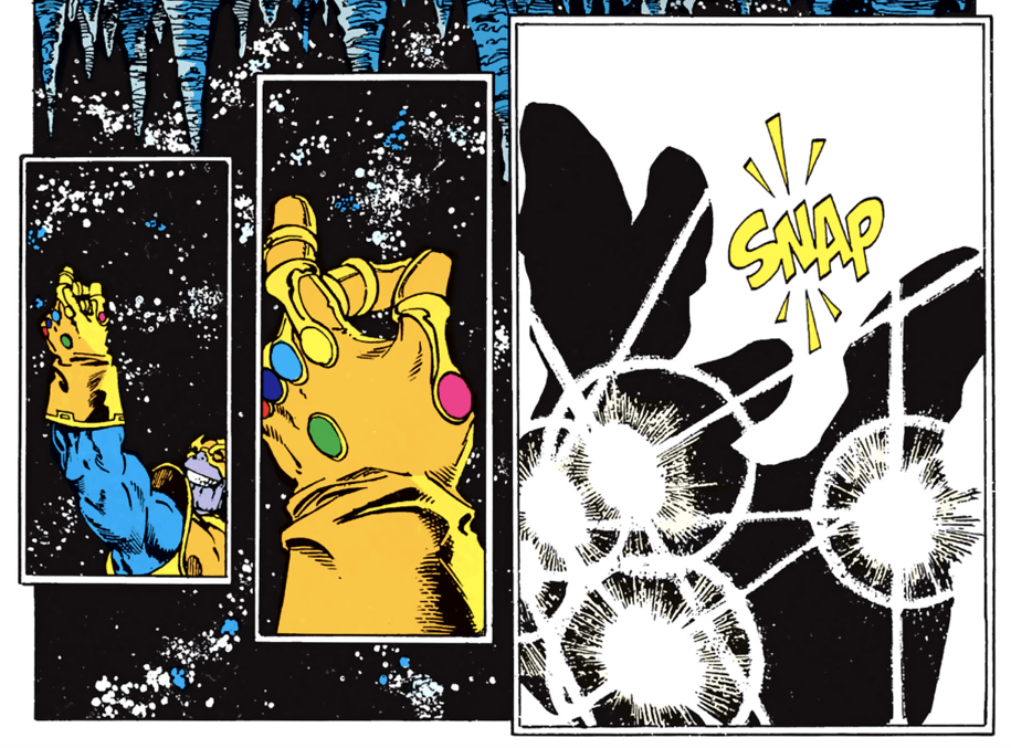 Thanos snaps his finger