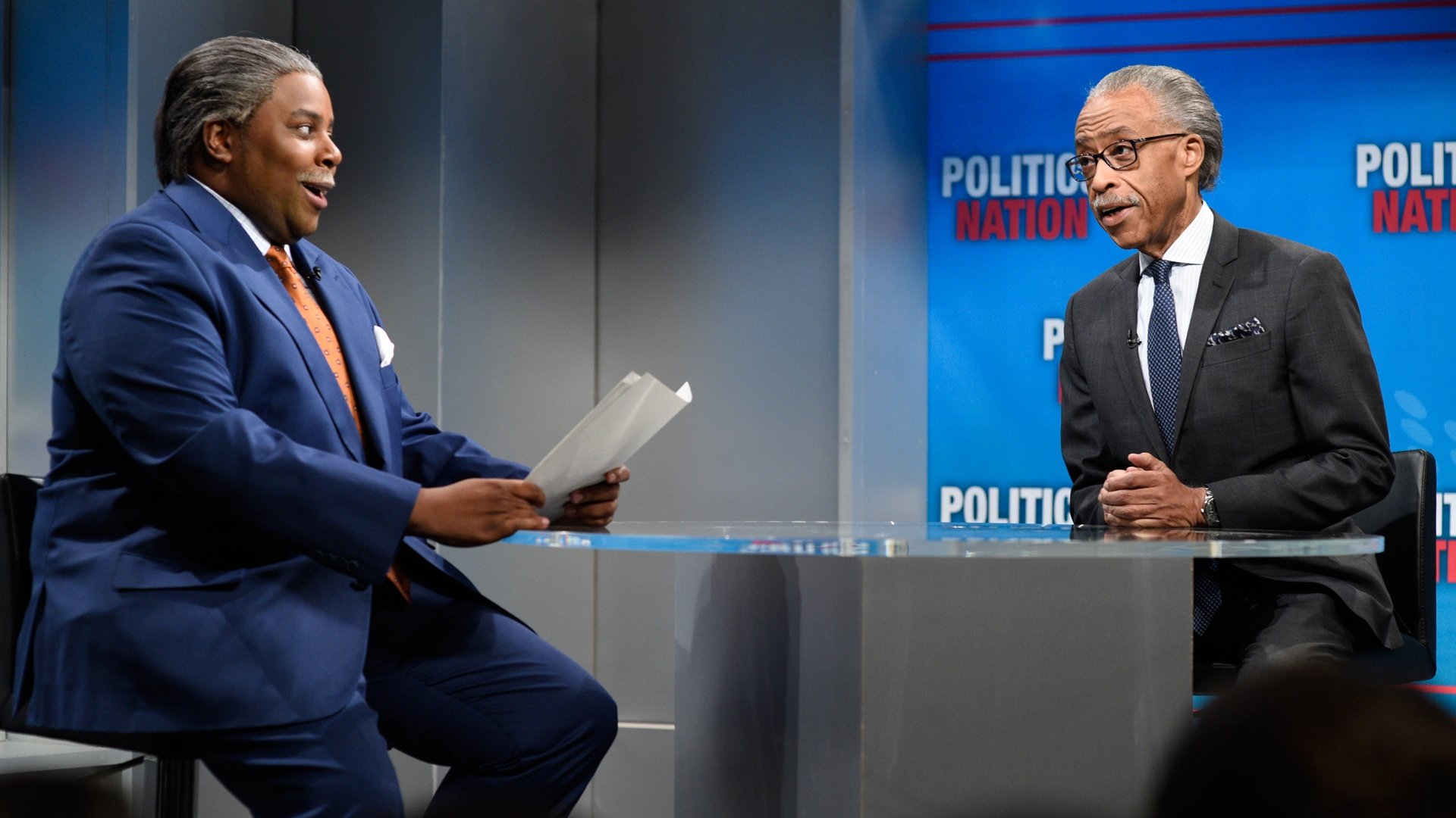 Kenan Thompson and Al Sharpton on Saturday Night Live Kenan Thompson and Al Sharpton on Saturday Night Live