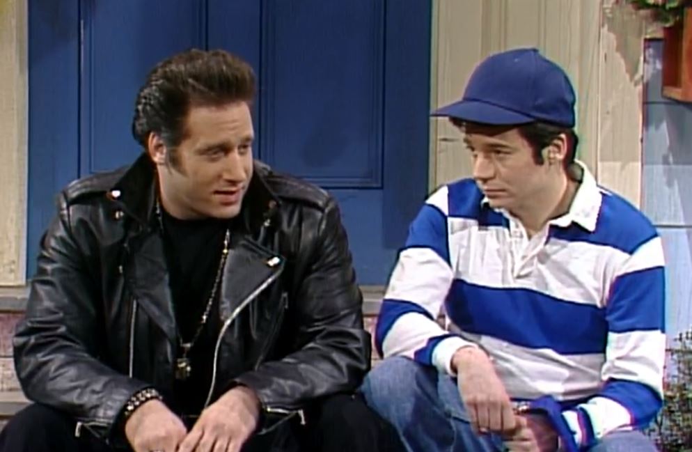 Andrew Dice Clay and Mike Myers on Saturday Night Live Andrew Dice Clay and Mike Myers on Saturday Night Live