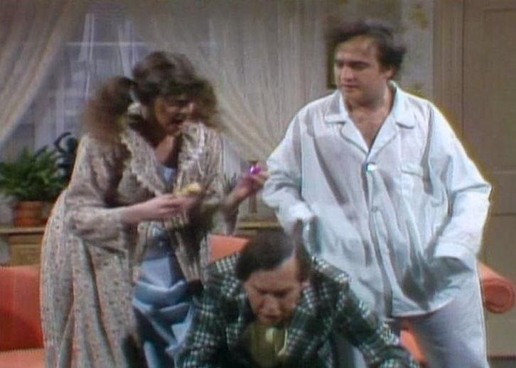 Gilda Ratner, Milton Berle, and John Belushi on Saturday Night Live
