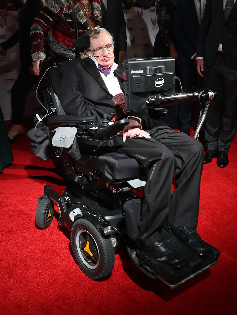 Stephen Hawking attends the Pride Of Britain awards at the Grosvenor House Hotel 
