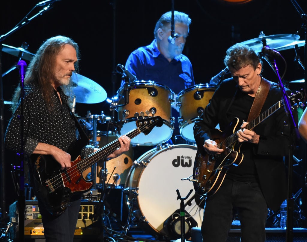Timothy B. Schmit, Don Henley and Steuart Smith of the Eagles