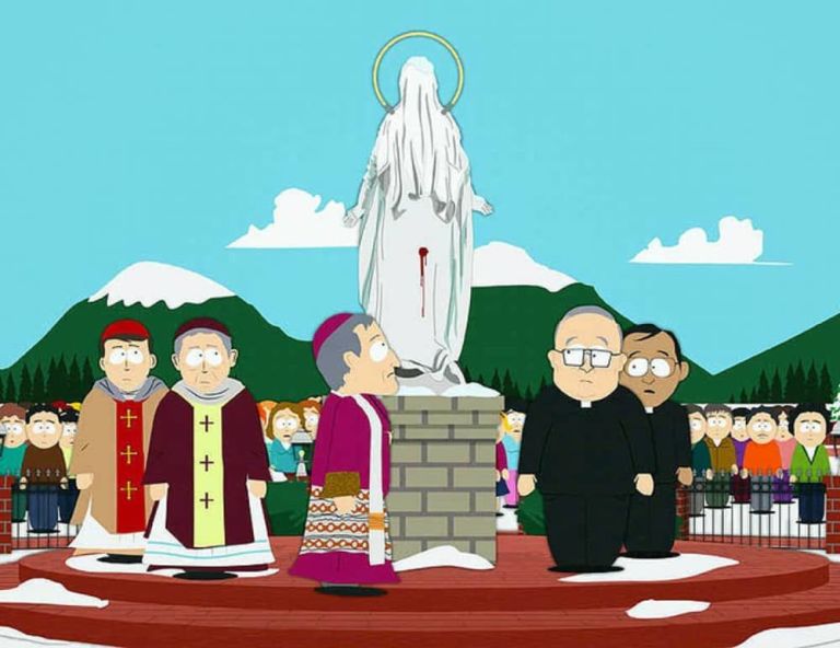 The Virgin Mary Statue on South Park The Virgin Mary Statue on South Park