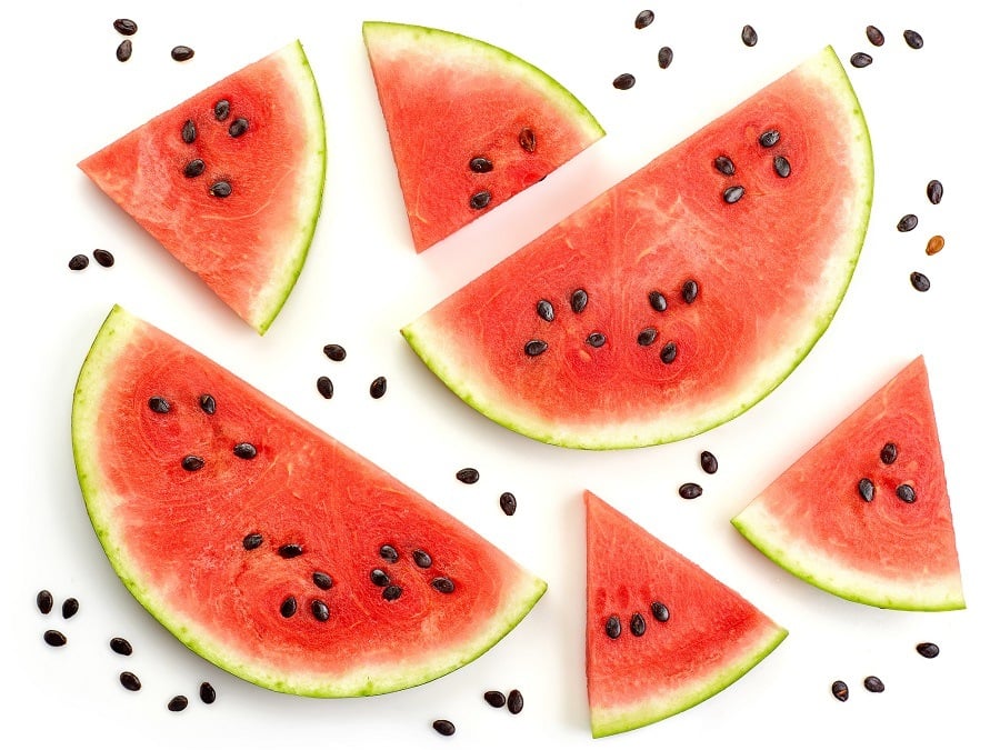 pieces of watermelon pieces of watermelon