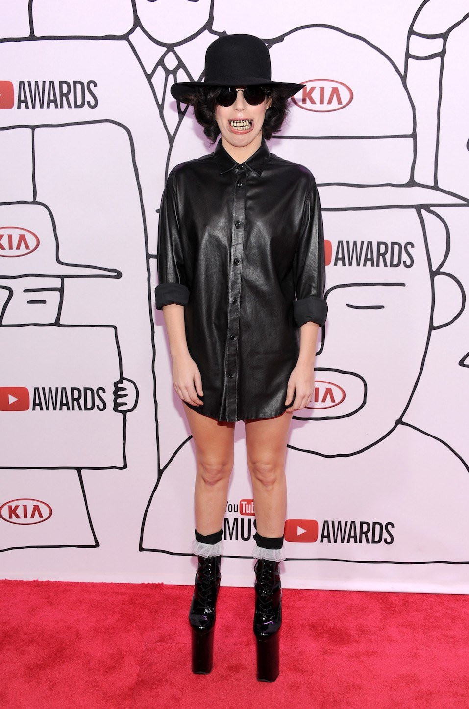 Singer Lady Gaga attends the YouTube Music Awards 2013