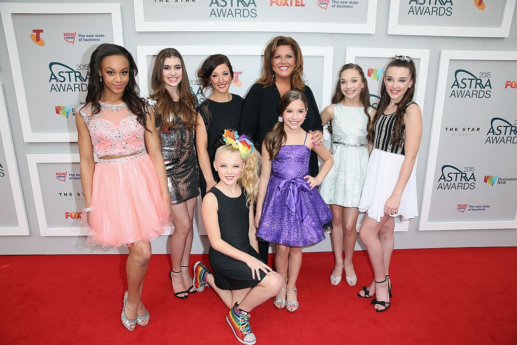 Abby Lee Miller and the cast from Dance Moms arrives at the 2015 ASTRA Awards at the Star