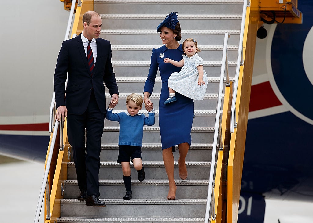Prince William, Duke of Cambridge, Prince George of Cambridge, Catherine, Duchess of Cambridge and Princess Charlotte of Cambridge