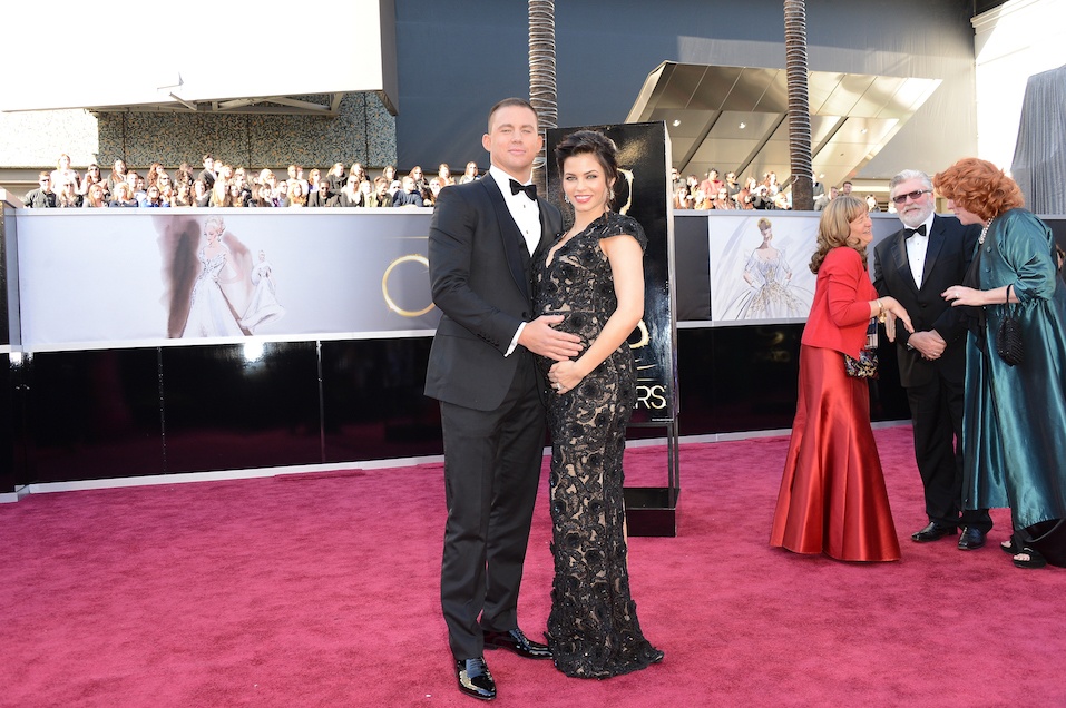 Actors Channing Tatum and Jenna Dewan arrive at the Oscars at Hollywood & Highland Center