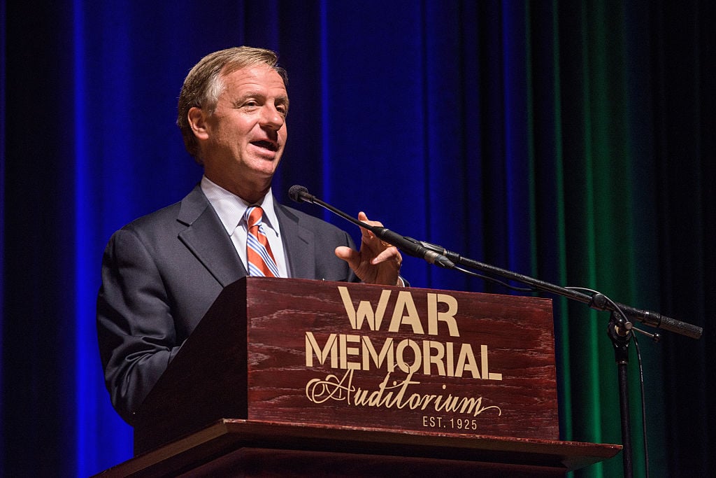 Governor Bill Haslam attends the 90th birthday celebration of War Memorial Auditorium